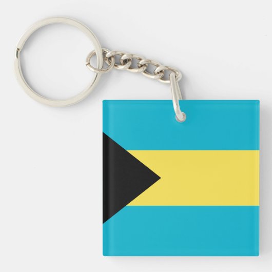 Porte-clés Drapeau Bahamas (Devant)