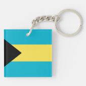 Porte-clés Drapeau Bahamas (Dos)