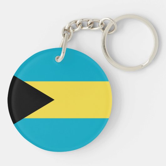 Porte-clés Drapeau bahaméen (Dos)