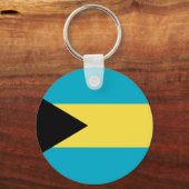 Porte-clés Drapeau bahamien (Recto)