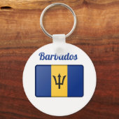 Porte-clés Drapeau Barbade (Recto)