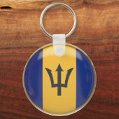 Porte-clés Drapeau Barbade (Recto)