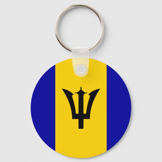 Porte-clés Drapeau Barbade (Recto)