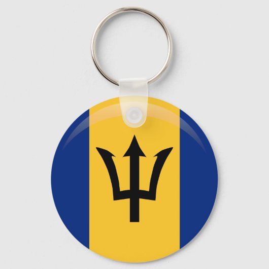 Porte-clés Drapeau Barbade (Recto)