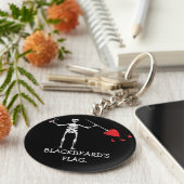 Porte-clés Drapeau Barbe Noire DU CAPITAINE MAYFLOWER (Côté)