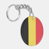 Porte-clés drapeau belge patriotique (Devant gauche)