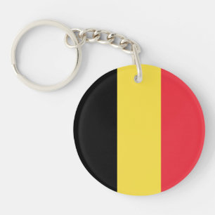 Porte-clés drapeau belge patriotique