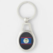 Porte-clés Drapeau bélizéen (Devant)