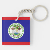 Porte-clés Drapeau bélizien (Dos)