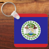 Porte-clés Drapeau bélizien (Recto)