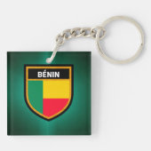 Porte-clés Drapeau Bénin (Dos)