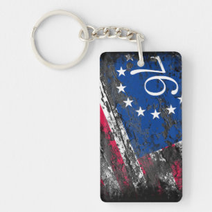 Porte-clés Drapeau Betsy Ross 1776 4 juillet patriotique