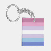 Porte-clés Drapeau bigender (Devant gauche)