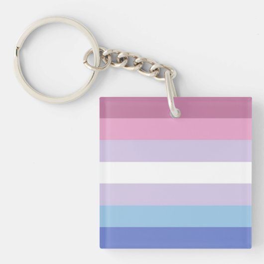 Porte-clés Drapeau bigender (Devant)