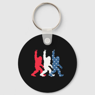 Porte-clés Drapeau Bigfoot Usa - Fête de l'Indépendance - Pat