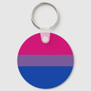 Porte-clés Drapeau bisexuel d'arc-en-ciel de fierté de LGBT