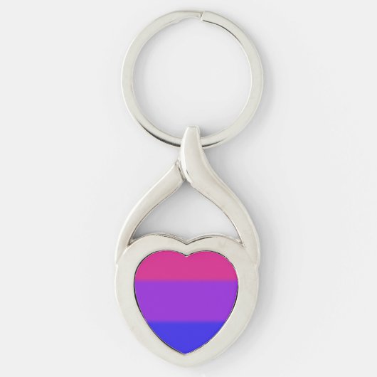 Porte-clés Drapeau bisexuel de fierté de Falln (Devant)