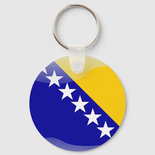 Porte-clés Drapeau bosniaque (Recto)