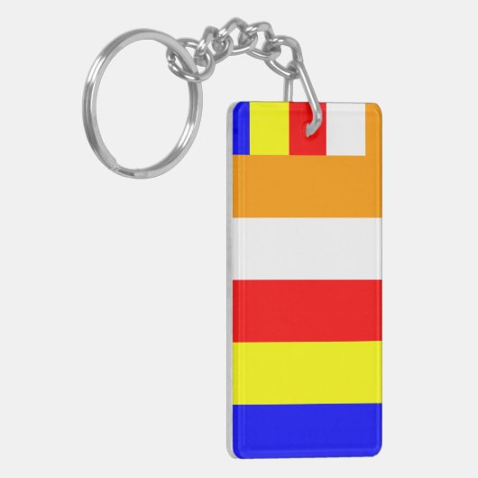 Porte-clés Drapeau bouddhiste (Devant gauche)