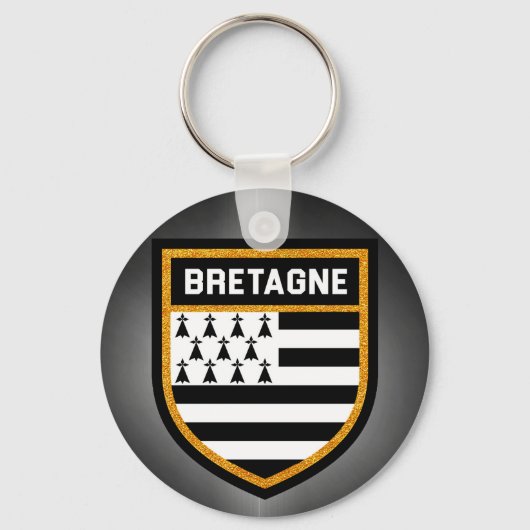 Porte-clés Drapeau Bretagne (Recto)