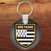 Porte-clés Drapeau Bretagne (Recto)