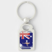 Porte-clés Drapeau brillant australien (Devant)