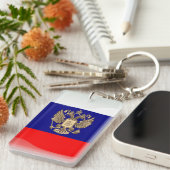 Porte-clés Drapeau brillant russe (Devant droit)