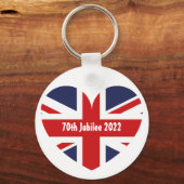 Porte-clés Drapeau britannique du 70e jubilé 2022 (Recto)