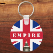 Porte-clés Drapeau britannique - Empire, Royaume-Uni, Big Ben (Verso)