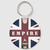 Porte-clés Drapeau britannique, Royaume-Uni, Empire, Big Ben (Recto)