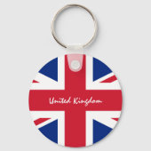 Porte-clés Drapeau britannique, Union Jack - mode Royaume-Uni (Verso)