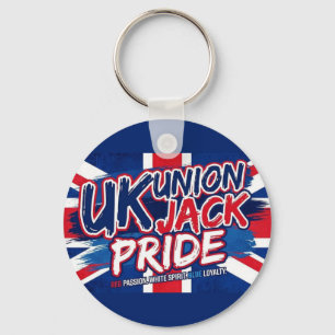 Porte-clés Drapeau britannique Union Jack personnalisé vintag