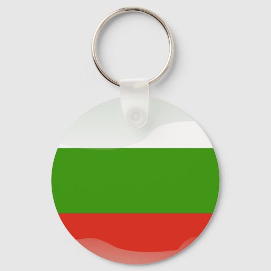 Porte-clés Drapeau bulgare glossy (Recto)