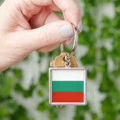 Porte-clés Drapeau Bulgarie tricolore (main)