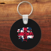 Porte-clés Drapeau Bulldog Union Jack (Recto)