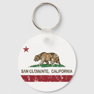 Porte-clés Drapeau californien San Clemente