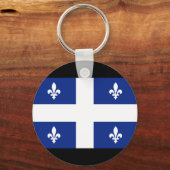 Porte-clés Drapeau Canada Québec (Recto)
