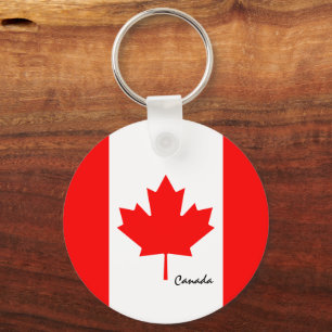Porte-clés Drapeau canadien et fête du Canada, patriotes/spor