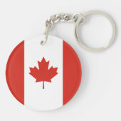 Porte-clés Drapeau canadien patriotique (Dos)