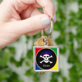 Porte-clés Drapeau Captain & Pirates - Île au trésor /enfants (main)