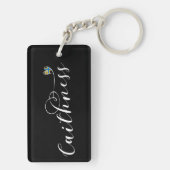 Porte-clés Drapeau cardiaque caithness, Écosse (Dos)