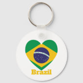Porte-clés Drapeau cardiaque du Brésil (Recto)