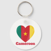 Porte-clés Drapeau cardiaque du Cameroun (Recto)