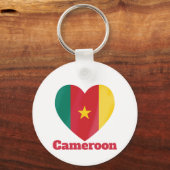 Porte-clés Drapeau cardiaque du Cameroun (Recto)