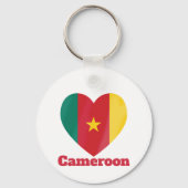 Porte-clés Drapeau cardiaque du Cameroun (Verso)