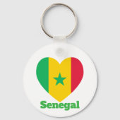 Porte-clés Drapeau cardiaque du Sénégal (Verso)