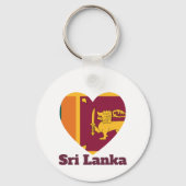 Porte-clés Drapeau cardiaque du Sri Lanka (Verso)