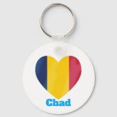 Porte-clés Drapeau cardiaque du Tchad (Verso)