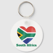 Porte-clés Drapeau cardiaque en Afrique du Sud (Recto)