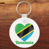 Porte-clés Drapeau cardiaque en Tanzanie (Recto)